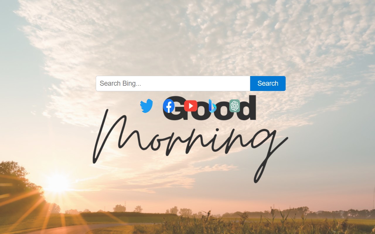 Morning News Theme Wallpaper New Tab