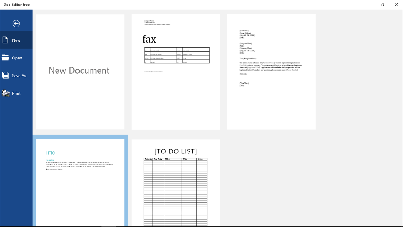 #3. Doc Editor free (Windows) Oleh: 韵华软件