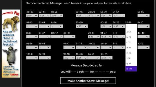 Secret Message Math screenshot 5