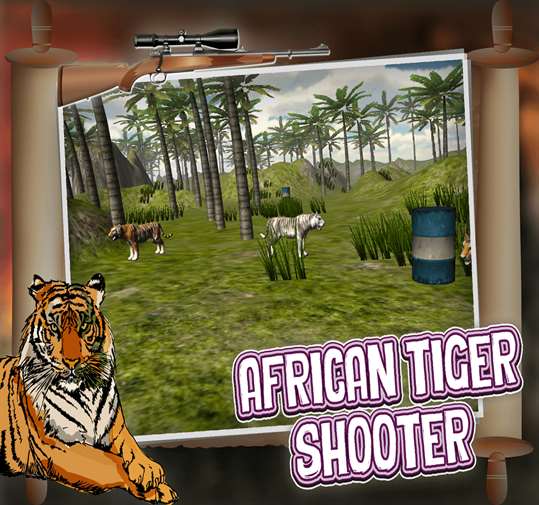 African Tiger Shooter 3D screenshot 1