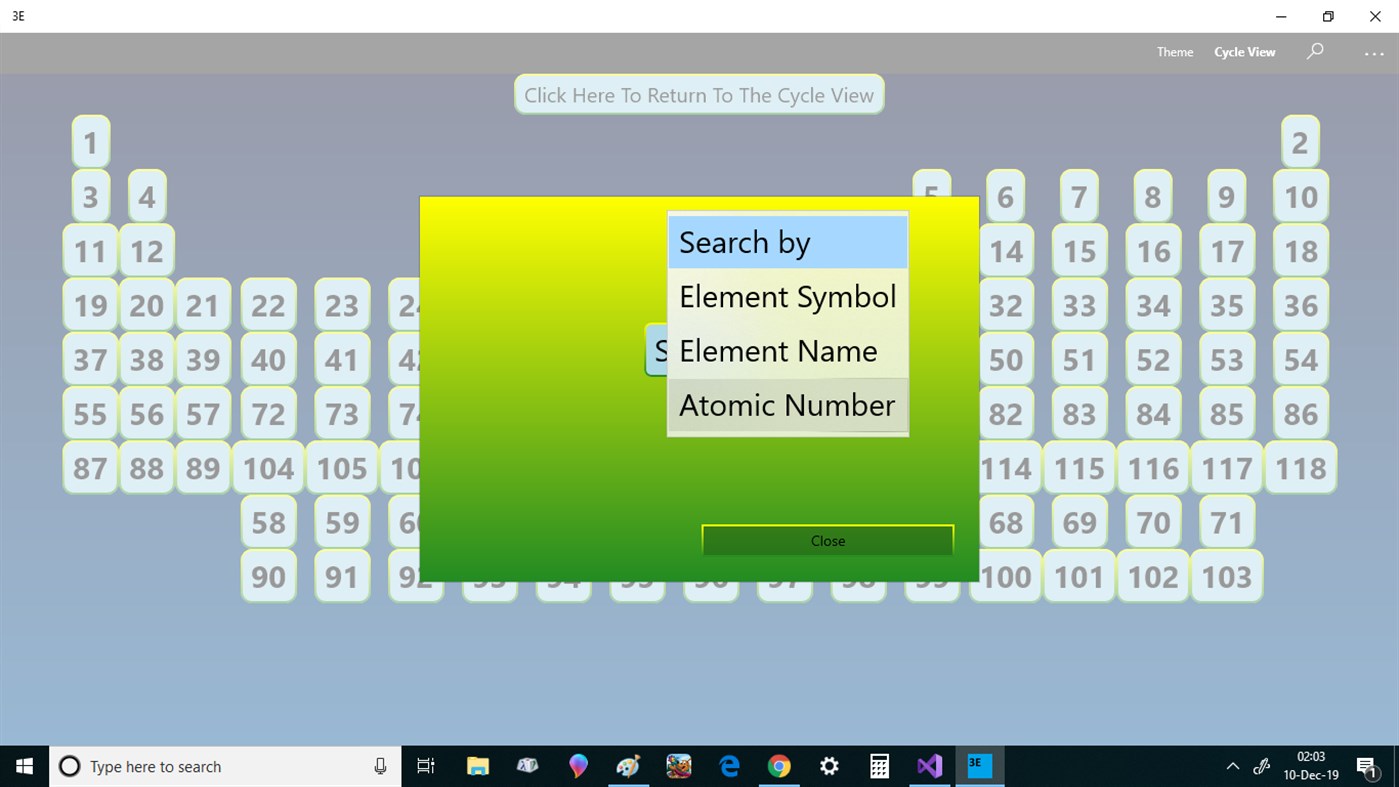 #3. 3E - Periodic Table Exercise (Windows) De: C3P0
