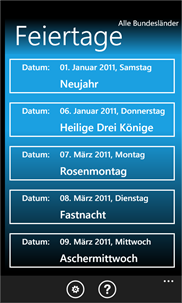 Feiertage (DE) screenshot 1