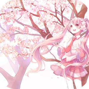Hatsune Miku sakura 4K Wallpaper HomePage icon