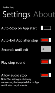 Audio Stop screenshot 3