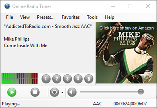 Online Radio Tuner Classic screenshot 1