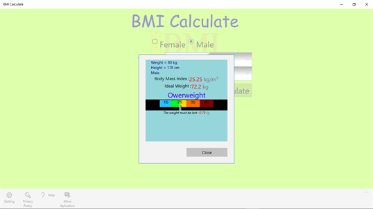 BMI Calculate screenshot 3