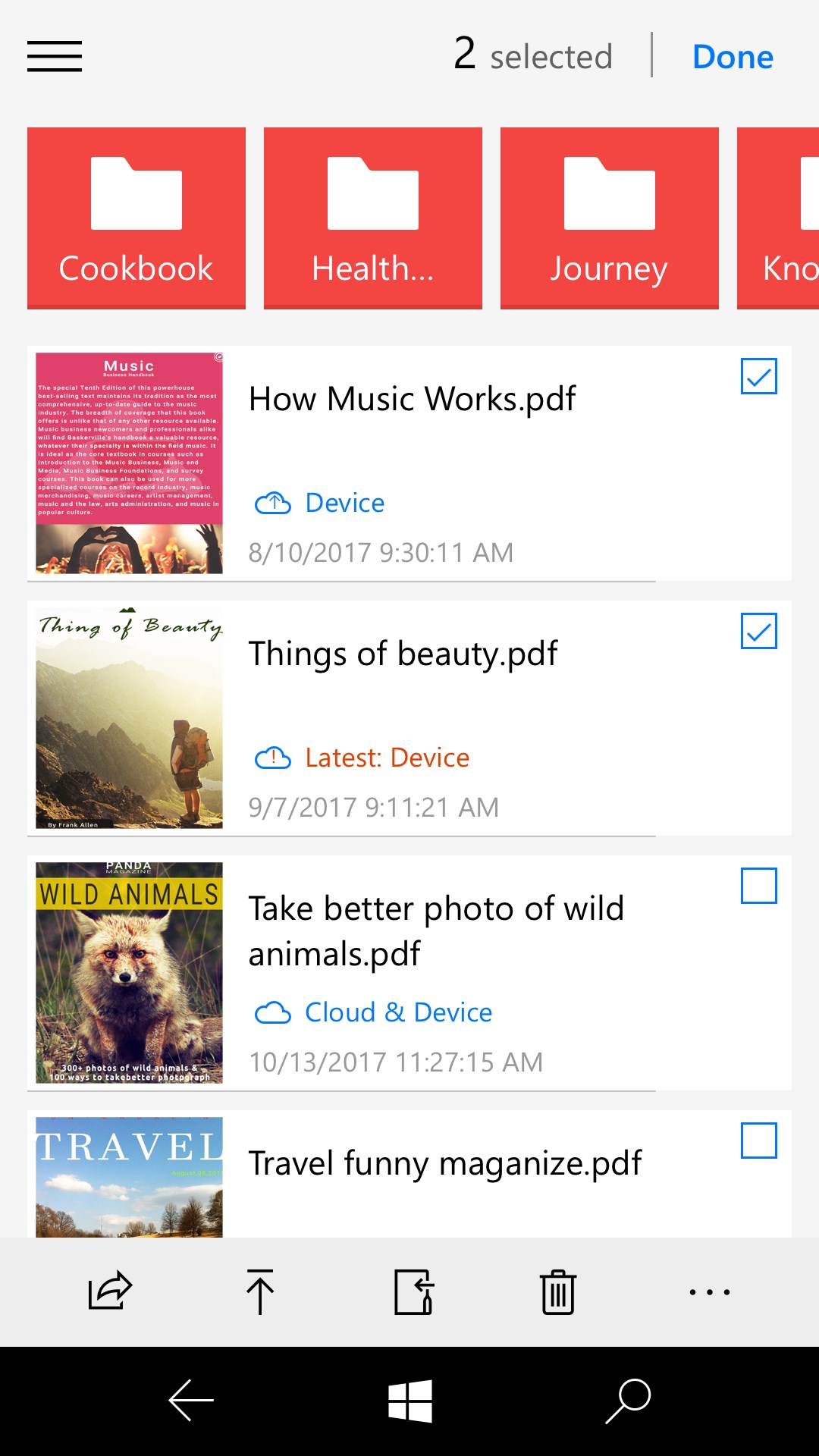Screenshot: Powerful PDF file manager