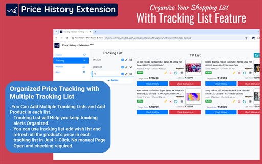 Price History - Amazon & Flipkart Price Tracker