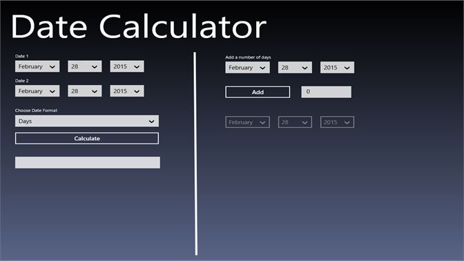 Get Date Calculator Microsoft Store