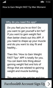 How to Gain Weight FAST Tip Men Women screenshot 2