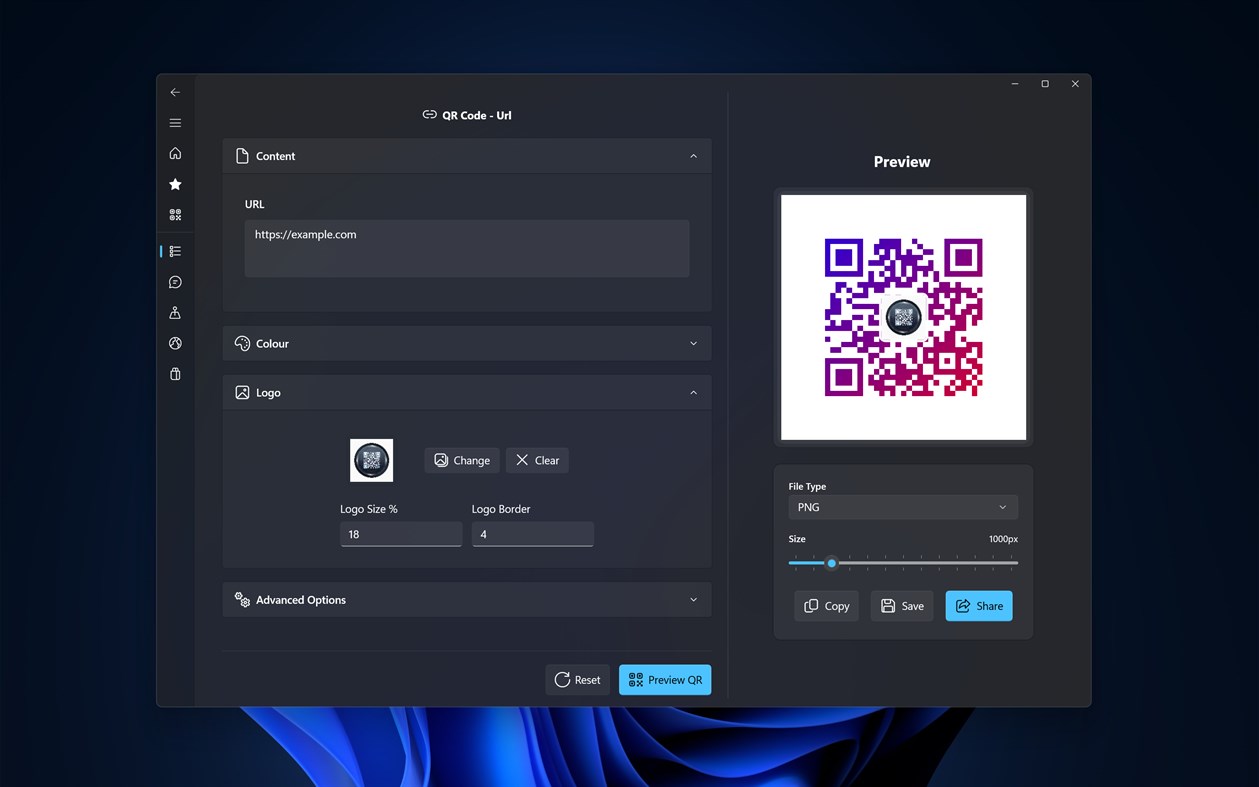 #8. QR Code Generator Pro (Windows) Bởi: Aadhil RF