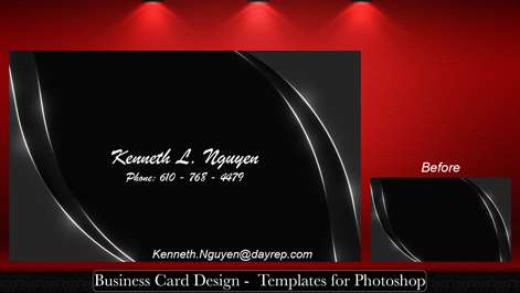 Business Card Design - Templates for Photoshop Screenshots 2