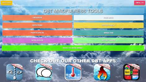 DBT Mindfulness Tools Screenshots 1