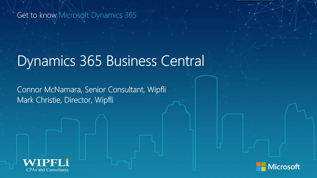 Snapshot 1 of Business Central Services: 10-Wk Implementation