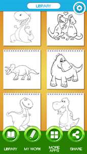 Dinosaur Coloring Book for Kids screenshot 2