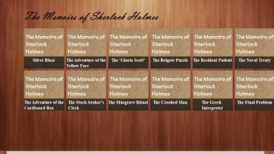 The Memoirs of Sherlock Holmes eBook screenshot 1