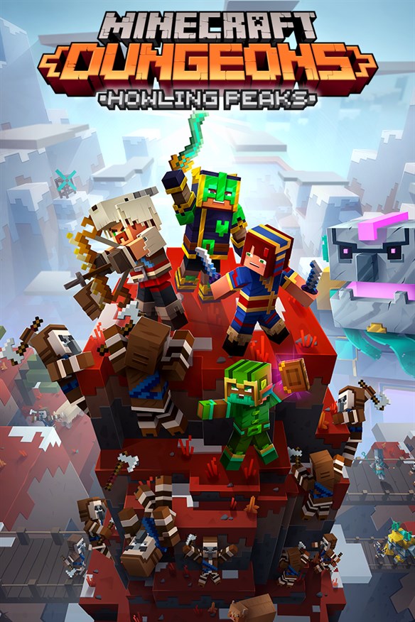 Minecraft Dungeons: Howling Peaks Xbox Series X|S and Xbox One cover art