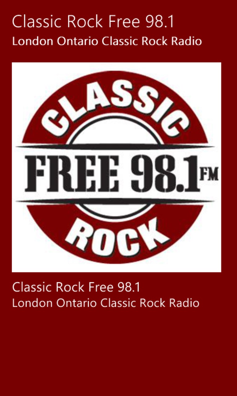 Screenshot 2 Classic Rock Free 98.1 windows