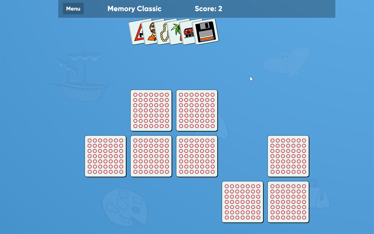 #2. Memory Game Classic (Windows) Av: Aliens bring change