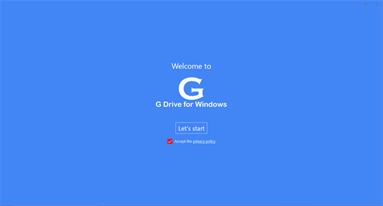 G Drive for Windows (Alpha) screenshot 1