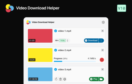 Video DownloadHelper - Web Video Downloader