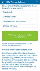 HCV Therapy Selector screenshot 2