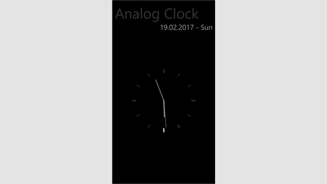 analog clock for windows 10