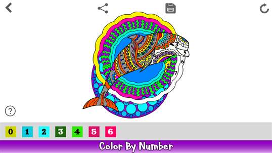 Dolphin Color By Number - Aquatic Animals Coloring Book screenshot 4