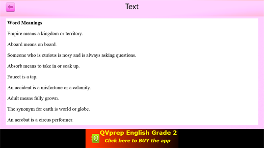 QVprep Lite Learn English Grade 2 screenshot 5