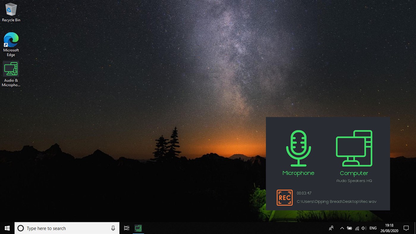 #2. Audio & Microphone Recorder (Windows) Με: Dipping Bread