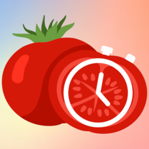 Pomodoro timer flat icon, Stock vector