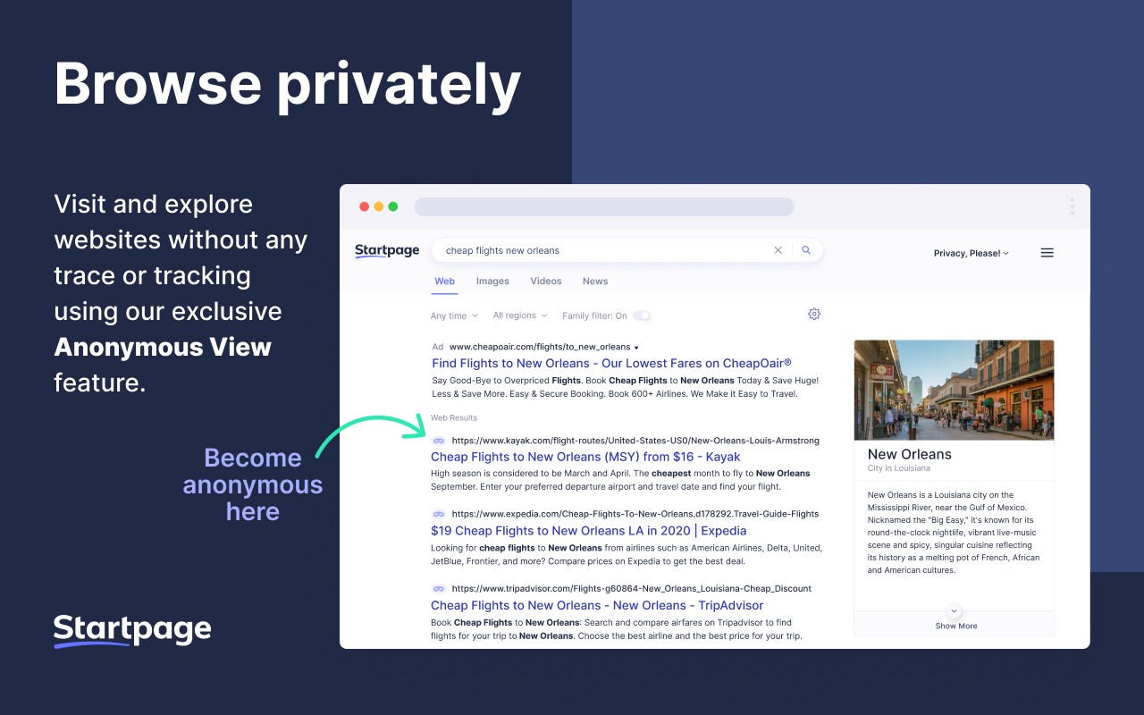 Startpage — Private Search Engine & New Tab