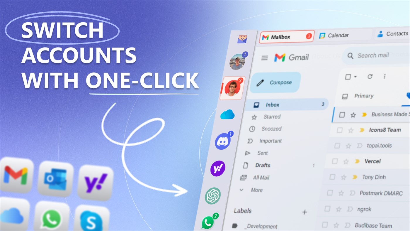 #2. Easy Mail - Email & Messaging and more (Windows) 来自: Tim Grabinat