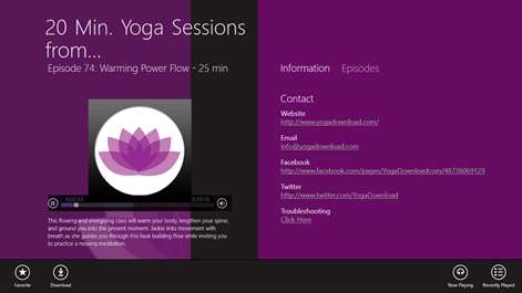 20 Min. Yoga Sessions from YogaDownload.com Screenshots 2