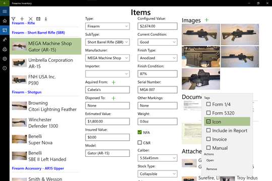 Firearms Inventory screenshot 5