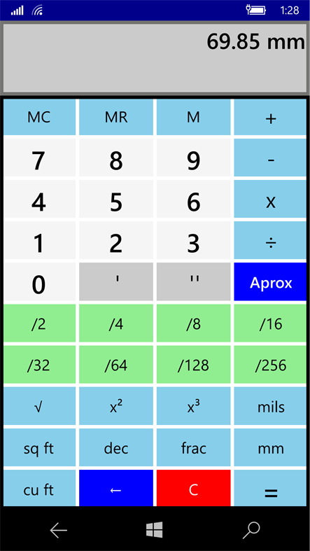 #6. Basic Inch Calculator (Windows) 来自: poplarsoft