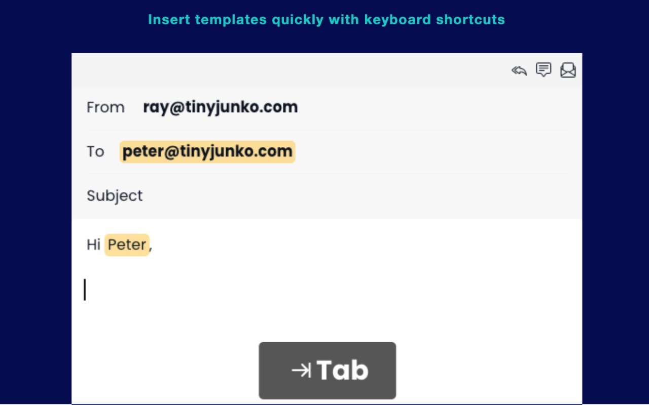 TinyJunko: Email templates for Gmail