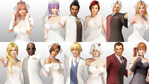 Pack de costumes 2 Joyeux mariage de DOA6