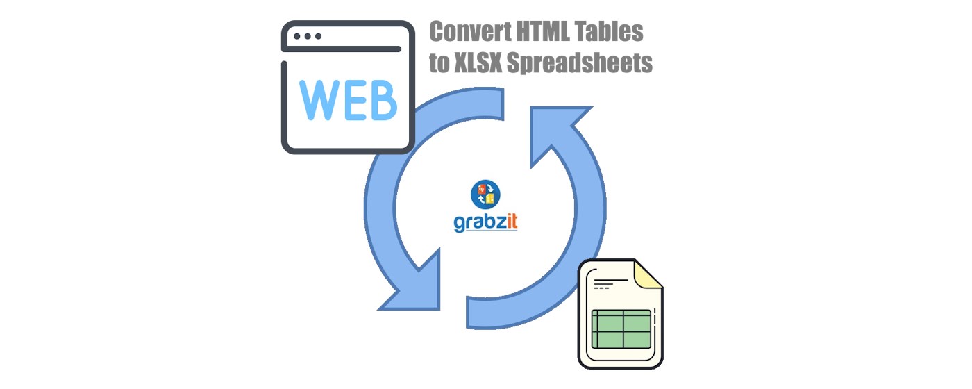 HTML Tables to XLSX Spreadsheets marquee promo image