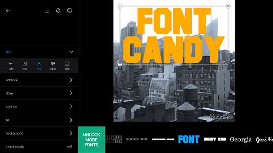Font Candy - Typography Photo Editor screenshot 2