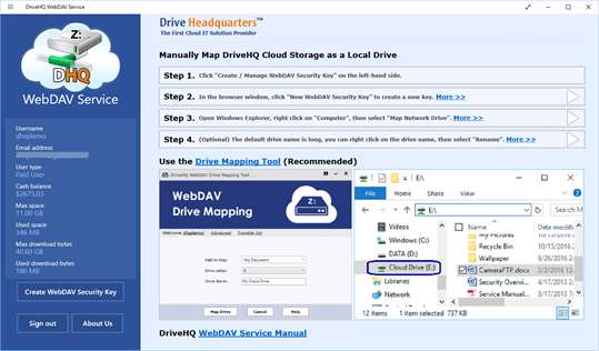 DriveHQ WebDAV Service screenshot 4