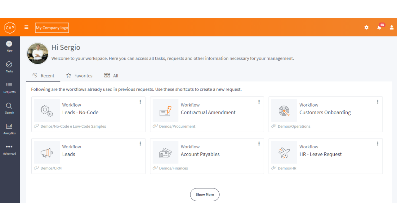 Snapshot 1 of CAP Workflow