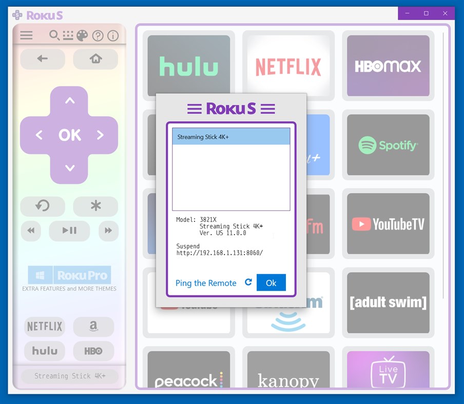 #2. Roku Simple Remote (Windows) Door: Cheero
