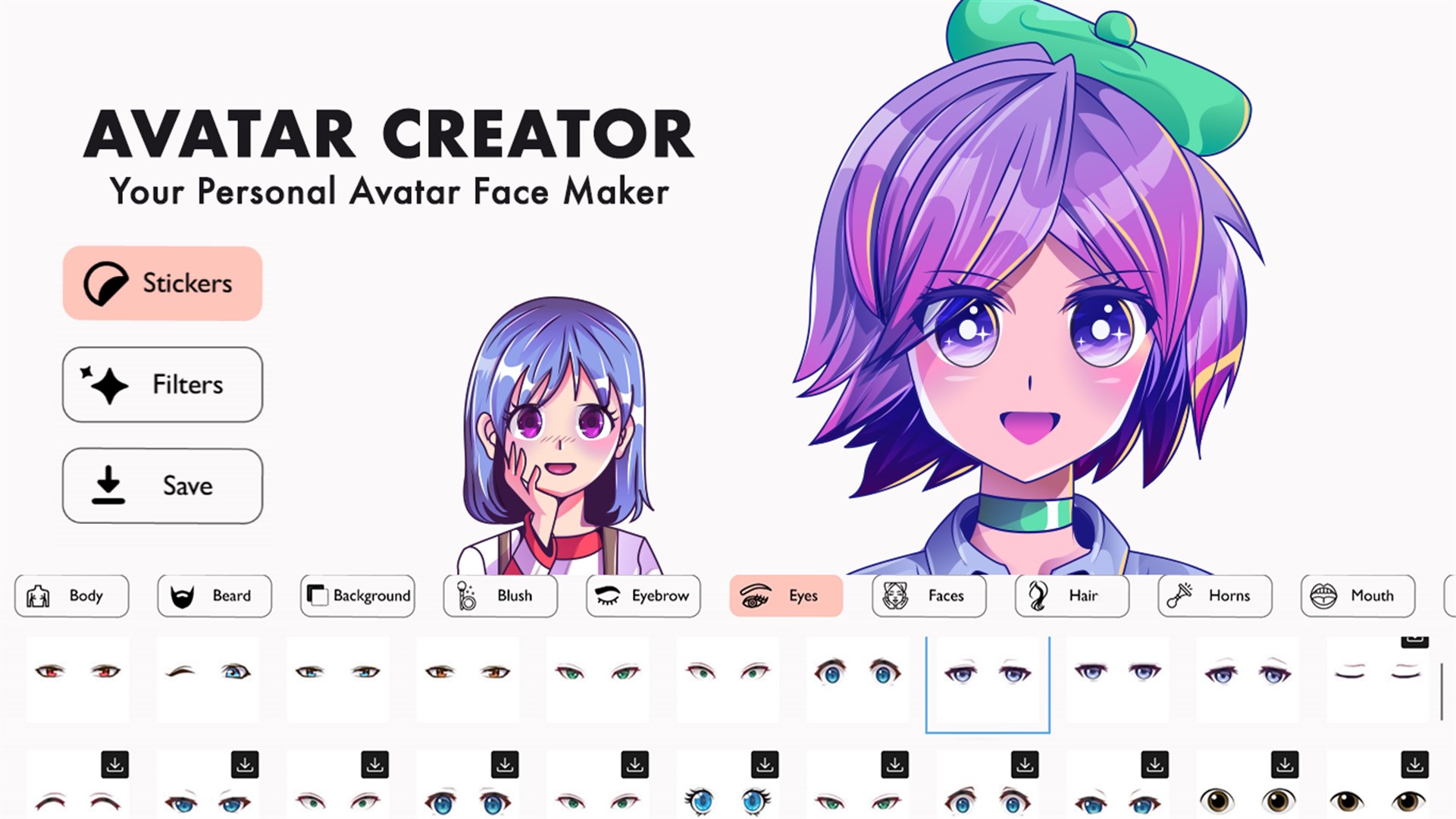 Anime image maker. Anime character creator