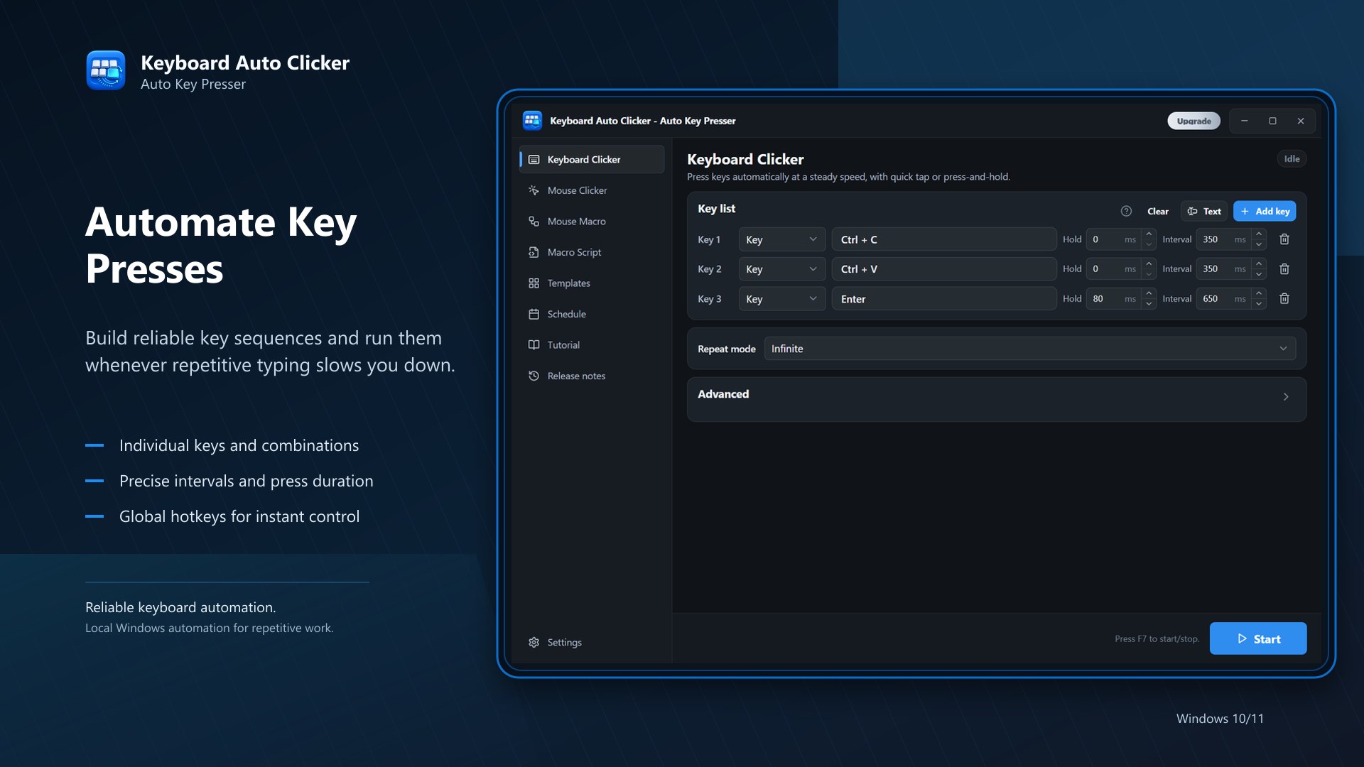 Keyboard Auto Clicker - Auto Key Presser screenshot