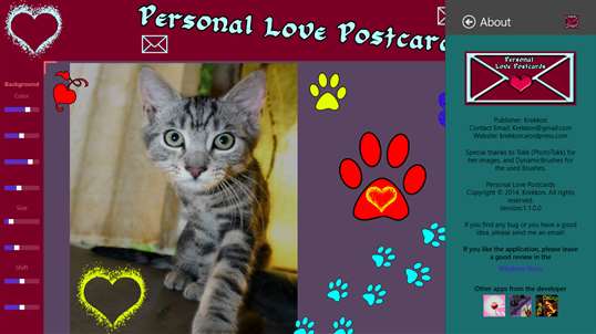 Personal Love Postcards screenshot 9