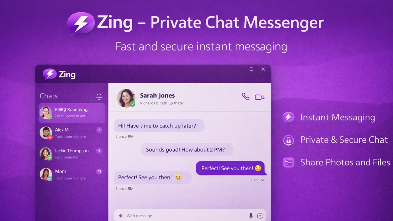 Zing – Private Chat Messenger screenshot