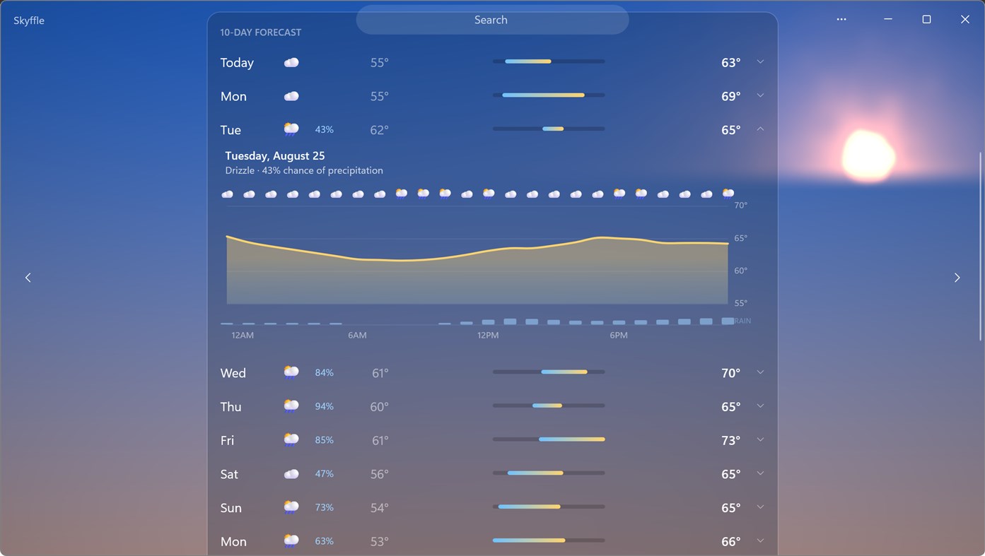 #6. Skyffle (Windows) By: Pratik Mistri