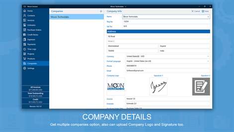 Moon Invoice Screenshots 2