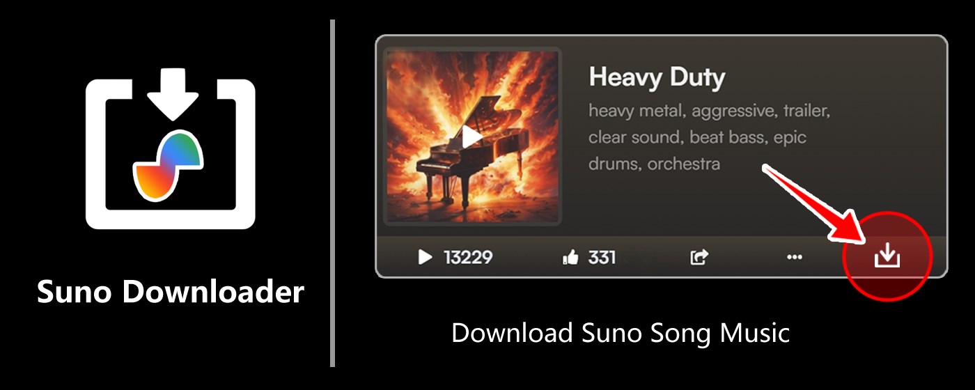 Suno Downloader marquee promo image